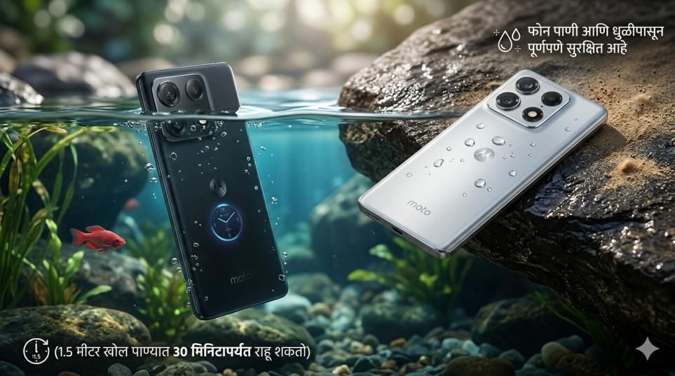 मोटोरोलाचा आतापर्यंतचा सर्वात ब्राइटेस्ट डिस्प्ले – कडक उन्हातही मजकूर वाचणे झाले सोपे.